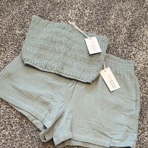 Kainani Green Two-Piece Set